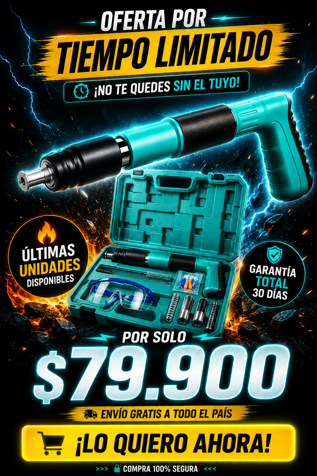 Pistola de Impacto de Alta Potencia