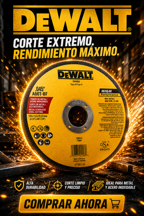 DISCO DE CORTE DEWALD x 50